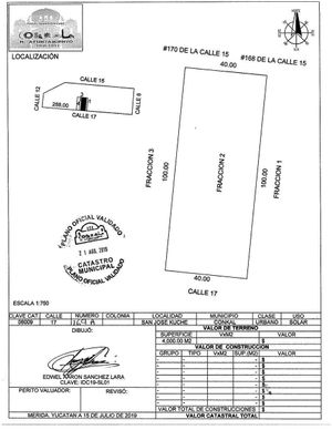 Terreno en Venta al Norte de Mérida en Sn José Cuche