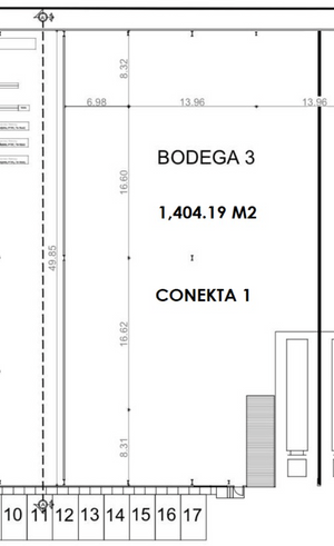 BODEGA INDUSTRIAL EN RENTA, EN PARQUE CONEKTA 1, GUADALUPE, NUEVO LEÓN.