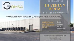 Bodegas en renta de 1000m2 hasta 30,000m2