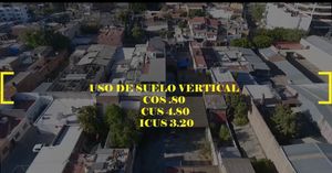 Terreno en venta 680m2 uso vertical Glorieta de La Normal