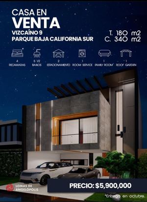 Casa nueva en Venta en Puebla Lomas de Angelopolis  parque baja california