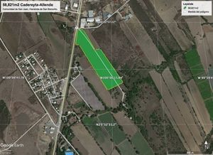 Terreno industrial en venta, frente a carretera Allende-Cadereyta