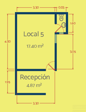 Oficina frente a Plaza Fiesta (No. 5)