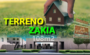En Venta Terreno en Zakia de 108 m2, Para hacer tu nuevo hogar, Oportunidad !!