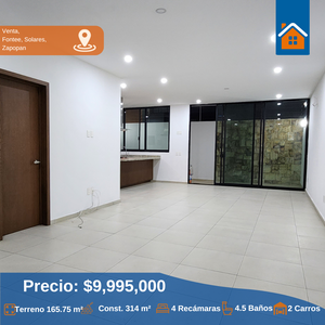 Casa en venta en condominio Fontee, Solares Zapopan. Cerca del Tec MTY