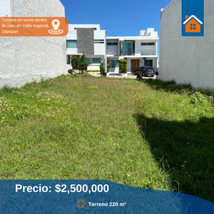 Terreno en venta dentro de coto en Valle Imperial, Zapopan