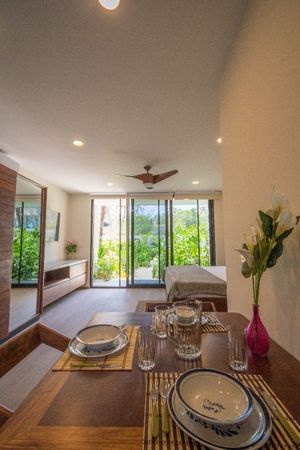 Hermoso Departamento en Venta en Tulum Planta Baja. Moots Tulum La Veleta