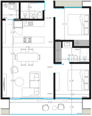 Departamento nuevo venta Av Huayacan Cancún