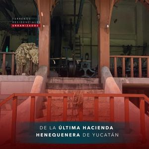 LOTES RESIDENCIALES EN LA ÚLTIMA HACIENDA HENEQUENERA DE YUCATÁN.