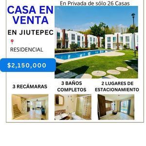 Casa en venta en Jiutepec, Mor. "Zona Lomas de Cuernavaca, Autopista, Palmira"