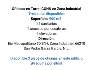 Oficinas en Renta en Torre ICONN  en Zona Industrial