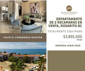 CONDOMINIO 2 RECAMARAS Y 2 BAÑOS PLAZA DEL MAR ROSARITO