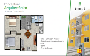 DEPTO. 215 EN VENTA EN DESARROLLO ASTURIAS II EN REAL DE ROSARITO