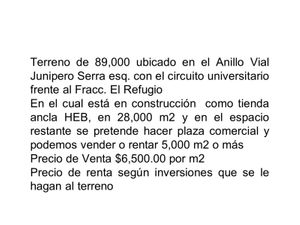 Terreno en Venta en Residencial el Refugio Querétaro