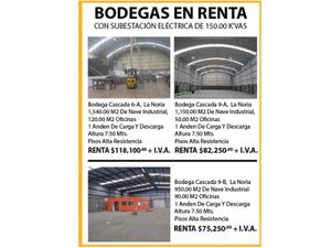 Bodega en Renta en Parque industrial la Noria El Marqués