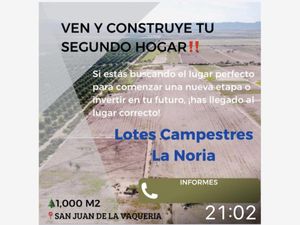 Terreno en Venta en San Juan de la Vaquería Saltillo