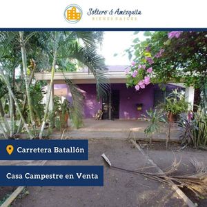 Venta Casa Campestre/El batallón/San Pedro Culiacán