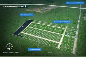 Lotes Industriales con alta conectividad en Merida