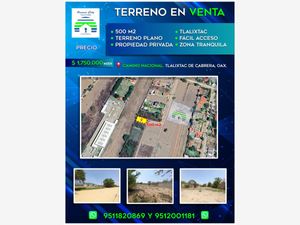 Terreno en Venta en Tlalixtac de Cabrera Tlalixtac de Cabrera