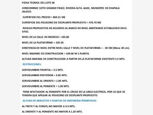 Terreno en Venta en Ajijic Centro Chapala