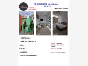 Casa en Renta en La Joya Manzanillo