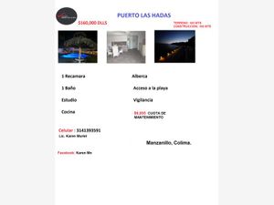 Departamento en Venta en Las Hadas Manzanillo