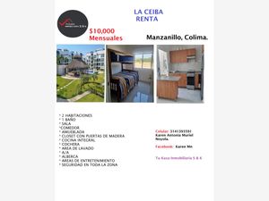 Departamento en Renta en Las Ceibas Residencial Manzanillo