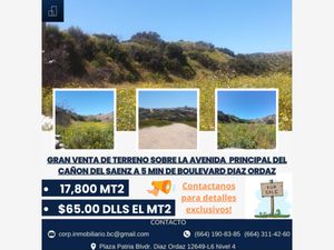 Terreno en Venta en Cañón del Sainz Tijuana