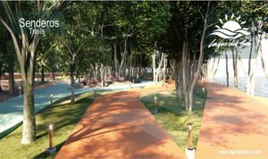 Terreno frente a parque, 1,252 m2, en residencial privado con lagos, casa club