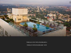 Apartamento con terraza grande de 123 m2, doble altura, amenidades: sky pool, ci