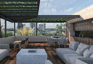 Penthouse con roof garden privado, cuarto de servicio, con vista panorámica