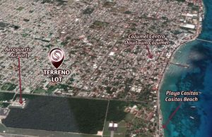 Terreno a 5 minutos de la playa, en venta, 10 de abril, isla de Cozumel