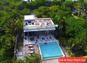 Penthouse a pasos del mar con club de playa en Akumal Tulum