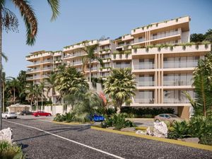 Penthouse cerca de la playa, terraza común con vista al mar, alberca.