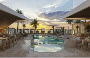 Condo frente al mar con club de playa, pre-construcción venta Cancun