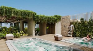 Condominio con terraza, jacuzzi, alberca, cone, coworking, en venta Cancun