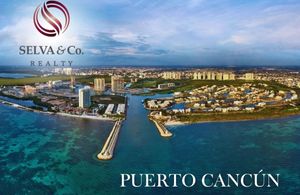 Departamento en Puerto Cancún, golf, club de playa, alberca común, en venta