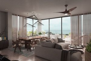 Apartamento cerca del malecón, terraza con alberca y vista al mar, venta Cozumel