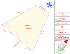 Lote multifamiliar, en residencial con cenote, venta Selvamar, Playa del Carmen