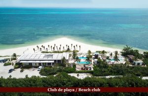 Terreno con vista a la laguna Puerto Cancun, club de playa, golf, venta, Cancun