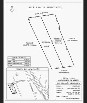 Terreno Semiurbano en partes