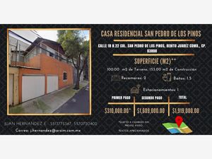 Casa en Venta en San Pedro de los Pinos Benito Juárez