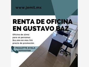 Oficina en Renta en La Escuela Tlalnepantla de Baz