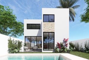 Casa en venta de 3 habitaciones, albero y amenidades conkal Yucatan