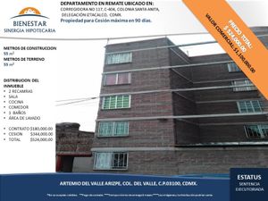 Departamento en Venta en Santa Anita Iztacalco