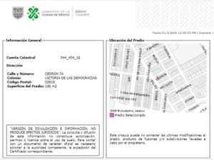 Casa en Venta en Victoria de las Democracias Azcapotzalco