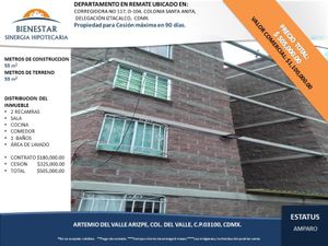 Departamento en Venta en Santa Anita Iztacalco