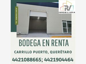 Bodega en Renta en Felipe Carrillo Puerto Querétaro