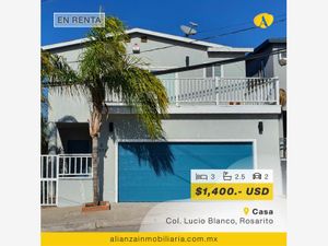 Casa en renta en Valente Cordero 923, Lucio Blanco, Playas de Rosarito,  Baja California, 22706.