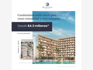 Departamento en Venta en Marina Mazatlan Mazatlán